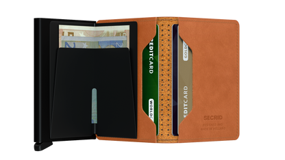 Slimwallet Perforated Cognac
