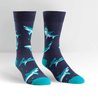 Men's Crew Shark Attack Socks