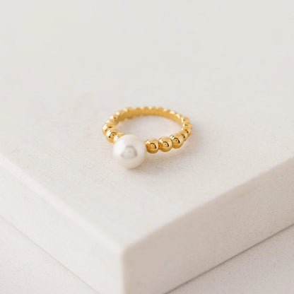 Steff Pearl Ring Gold