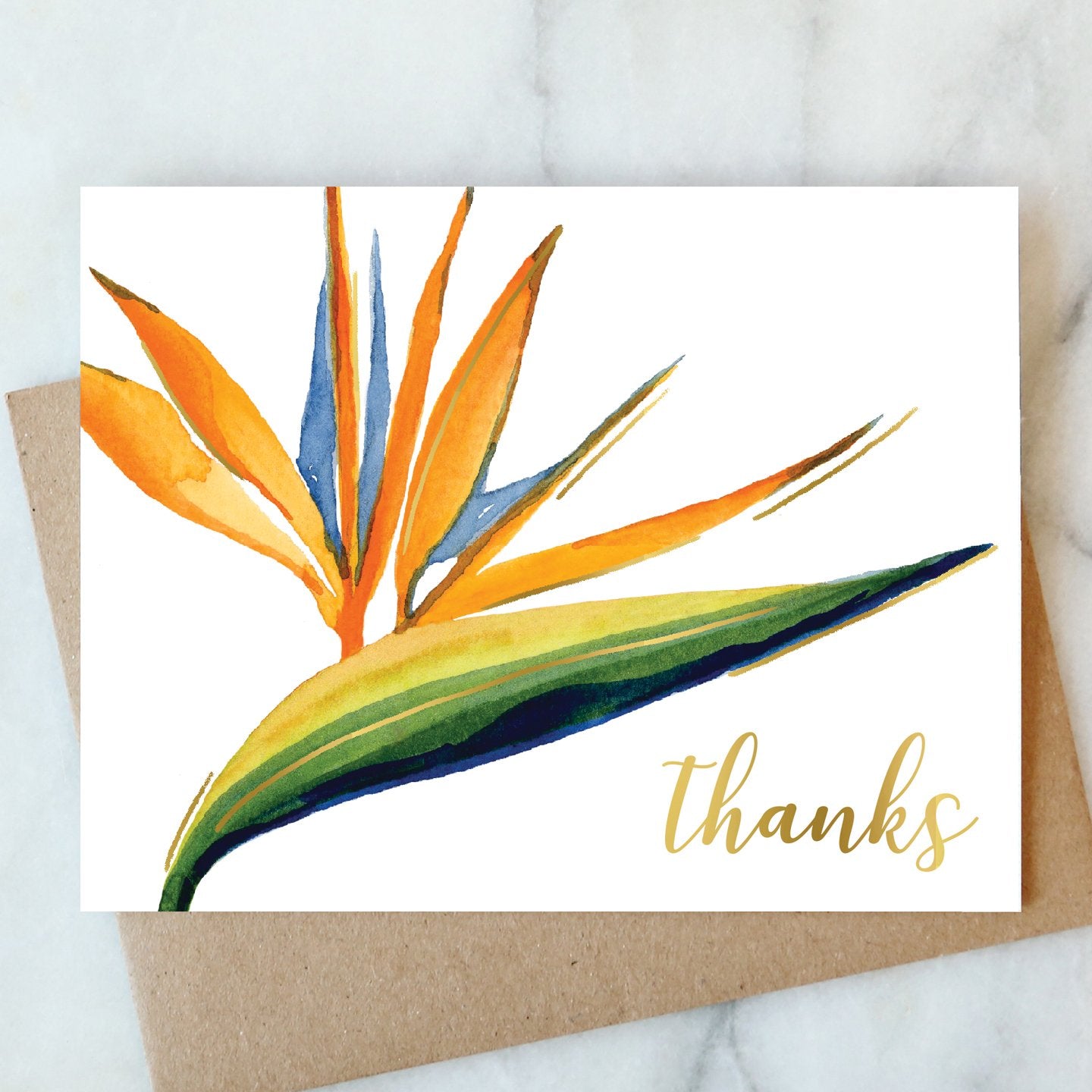 Bird of Paradise Thanks Card