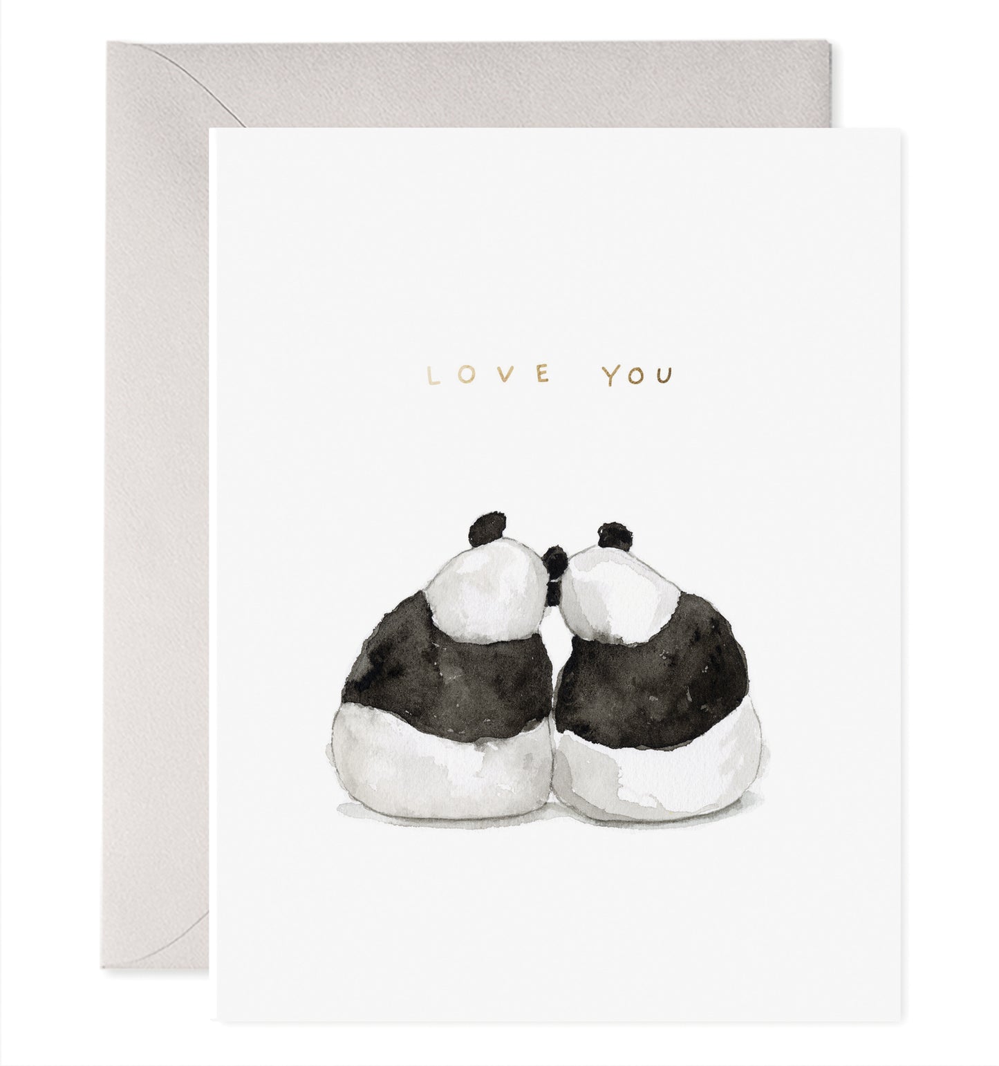 Love You Panda Pair Card