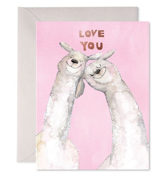 Llama Love Card