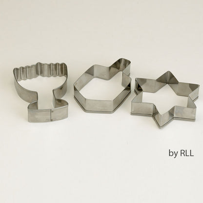 Chanukah Stainless Steel Cookie Cutters Set of 3