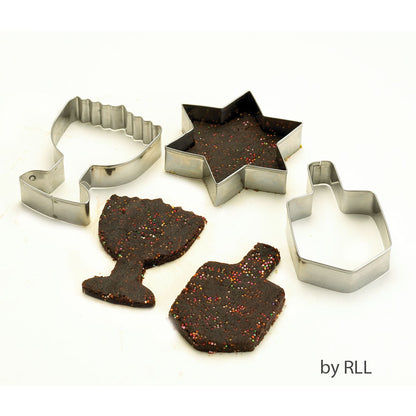 Chanukah Stainless Steel Cookie Cutters Set of 3