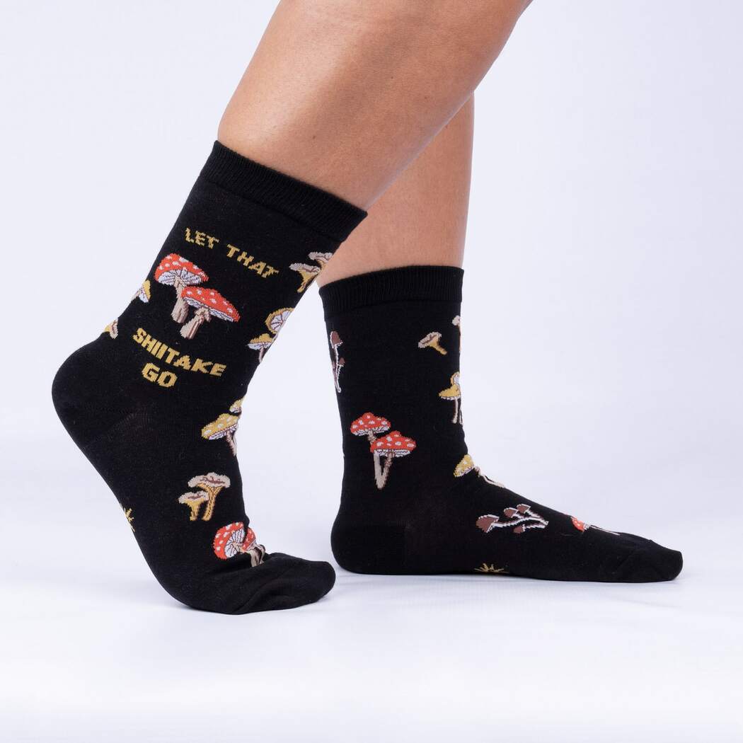 Women's Crew Let That Shitake Go Socks