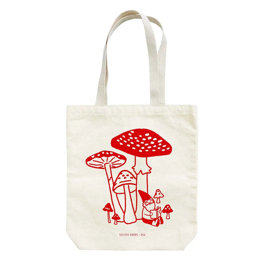 Gnome Mushroom Tote Bag
