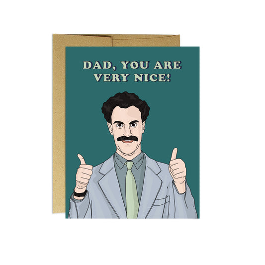Borat Very Nice Dad Card