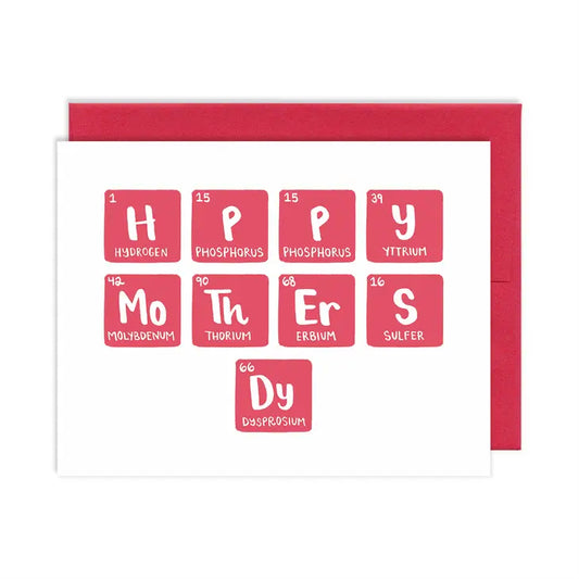 Periodic Table Mother's Day Greeting Card
