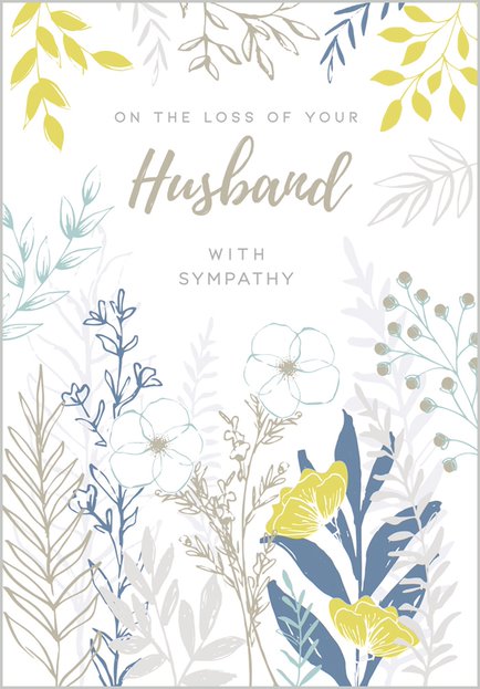 Husband, Loss Of Sympathy Card