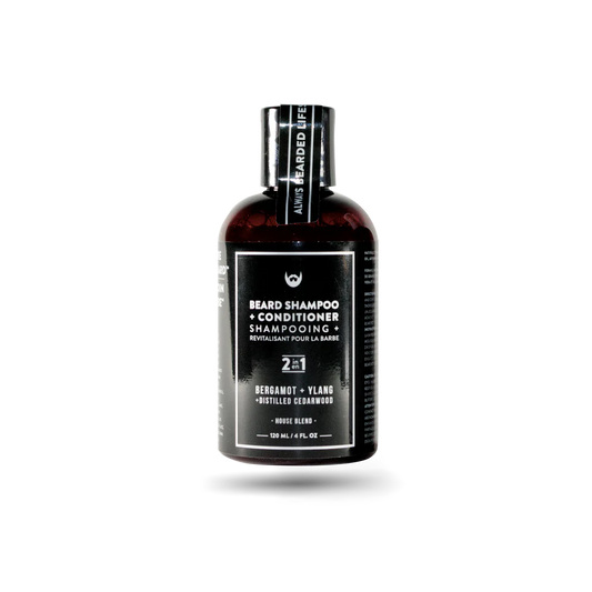 Beard Shampoo & Conditioner,Bergamot & Ylang With Distilled Cedarwood