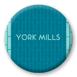 Toronto Subway Buttons - Yonge Line