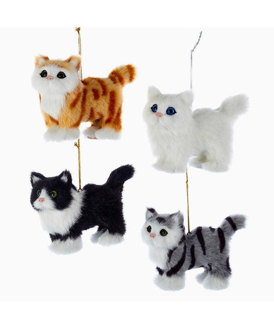 Plush Furry Cat Ornament