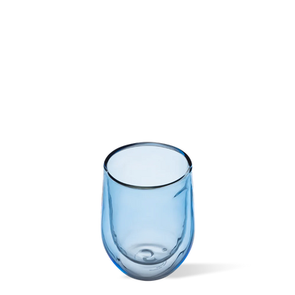 Glass Stemless Double Pack Ice Blue