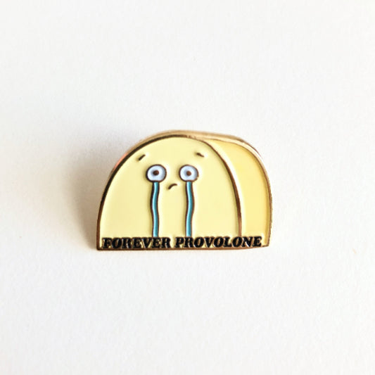 @25 Forever Provolone (Alone) Emo Cheese Lover Enamel Lapel Pin