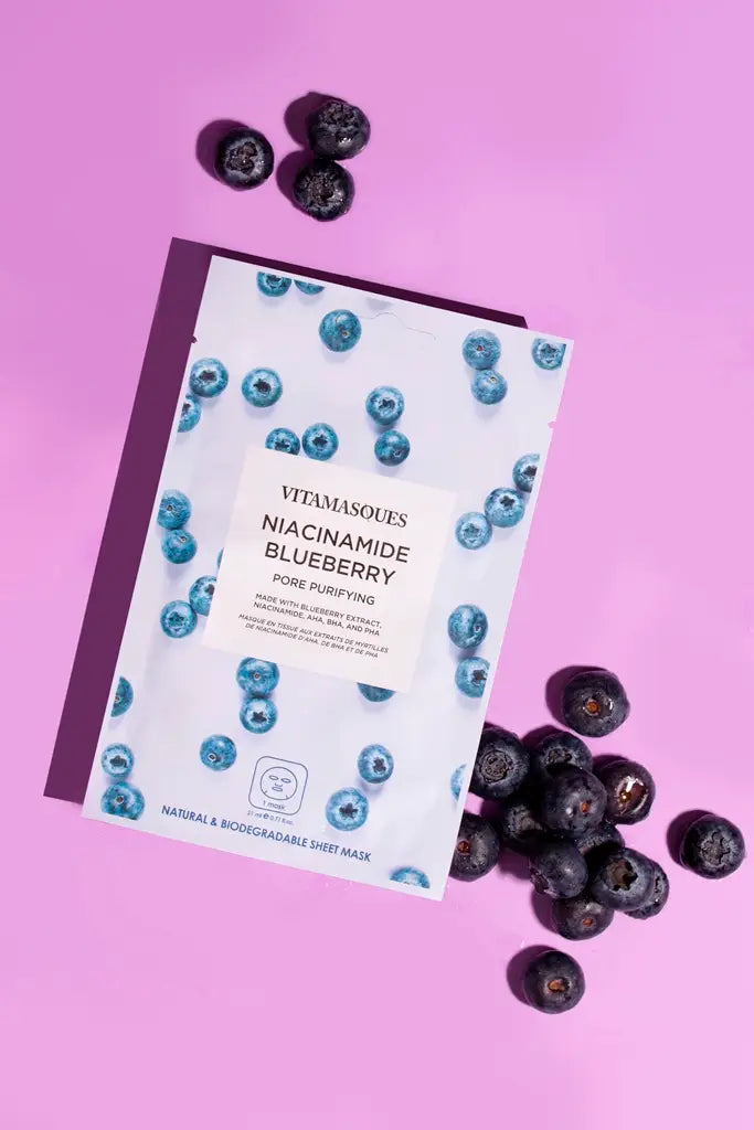 Niacinamide Blueberry Face Sheet Mask