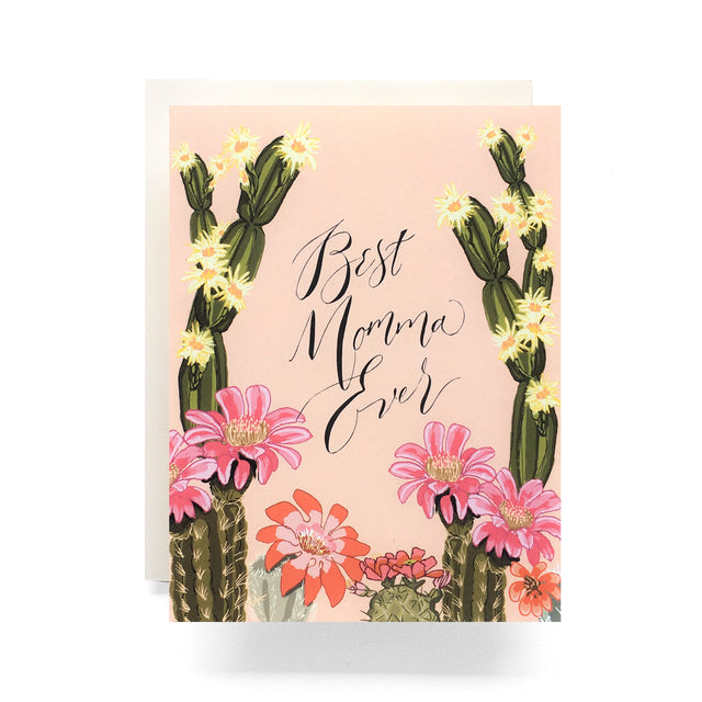 Cactus Bloom Mom Card