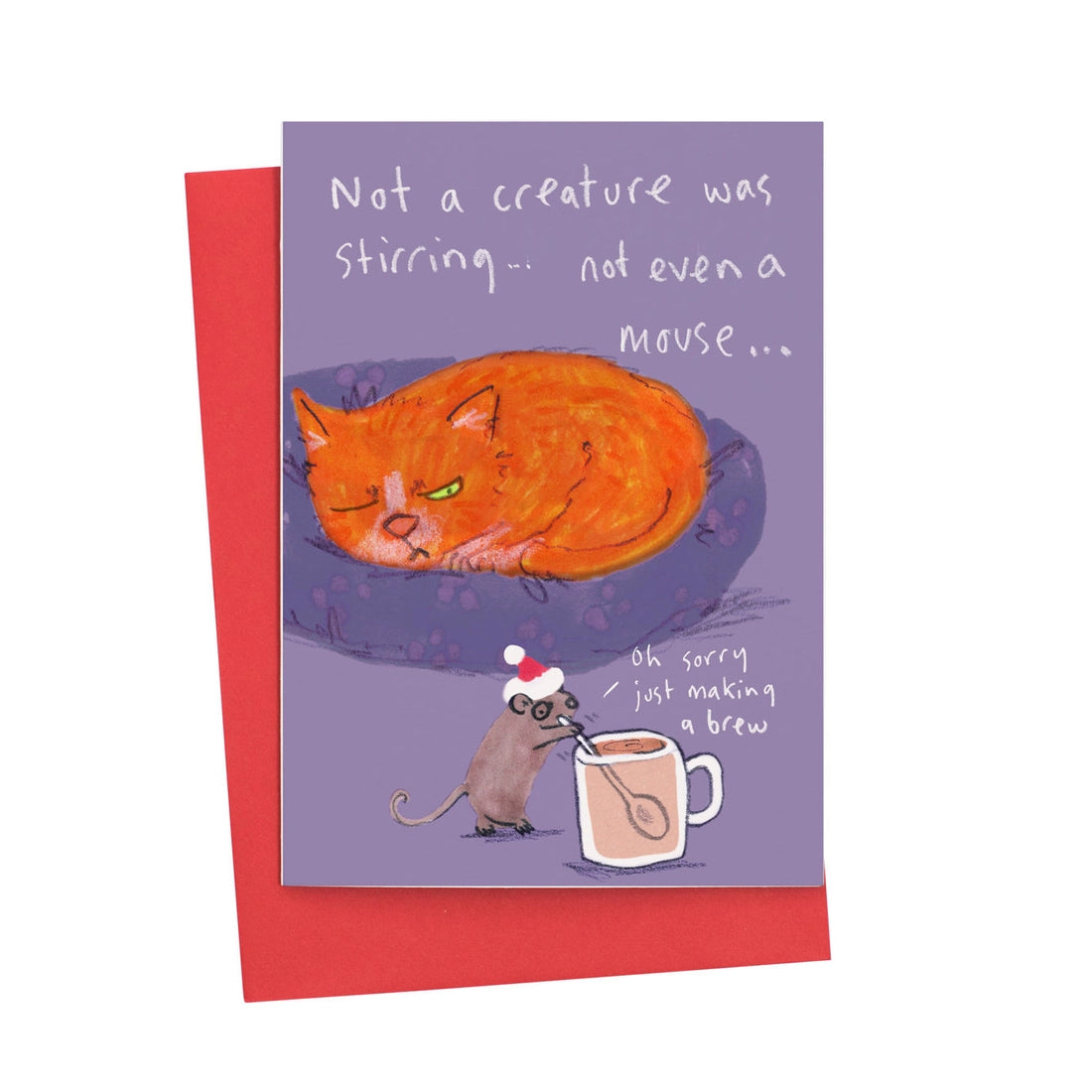 Not A Creature Was Stirring Christmas Card
