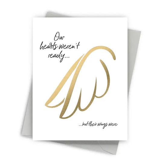 Angel Wings Sympathy Card