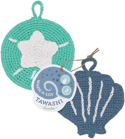 Tawashi Dishcloth Set of 2 Coastal Treasures