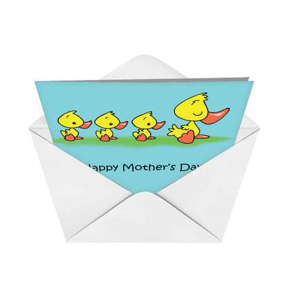 Ducklings In Line Mother's Day Card