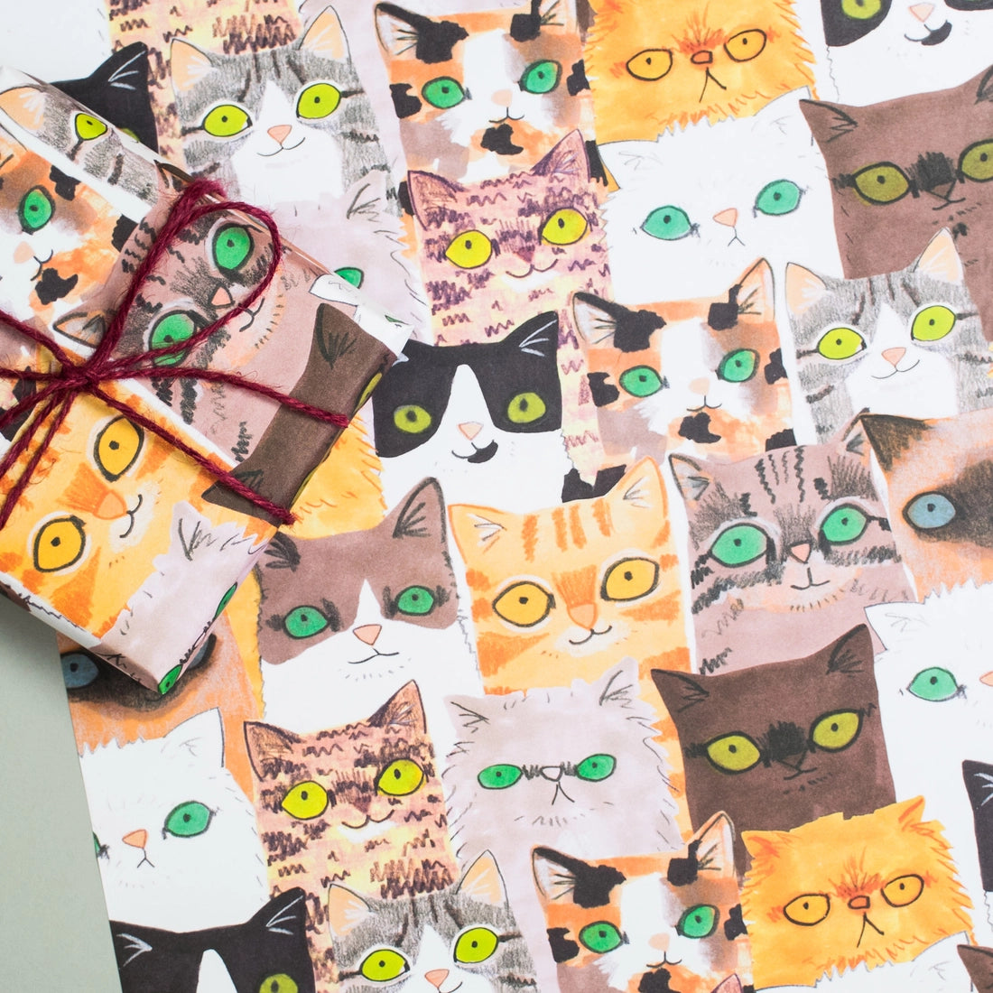 Cats Heads Flat Sheet Wrap