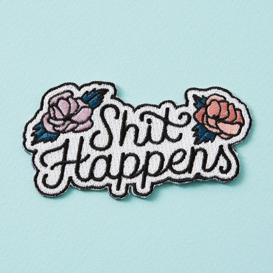 #3 Shit Happens Iron On Patch