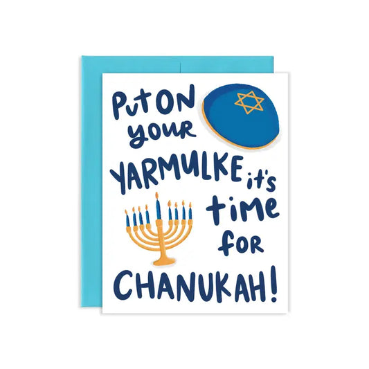 Chanukah Yarmulke Hanukkah Greeting Card