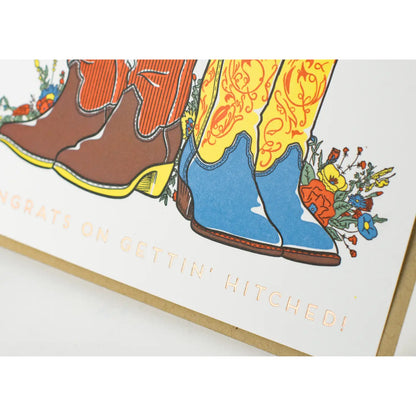 Wedding Country Boots Card