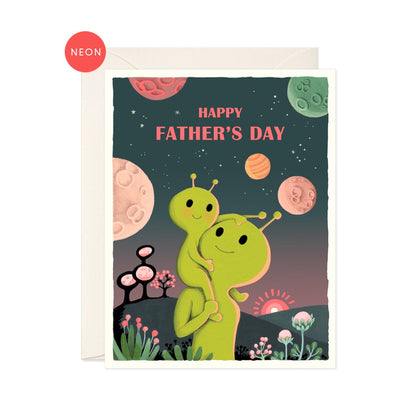 Fathers Day Aliens Card
