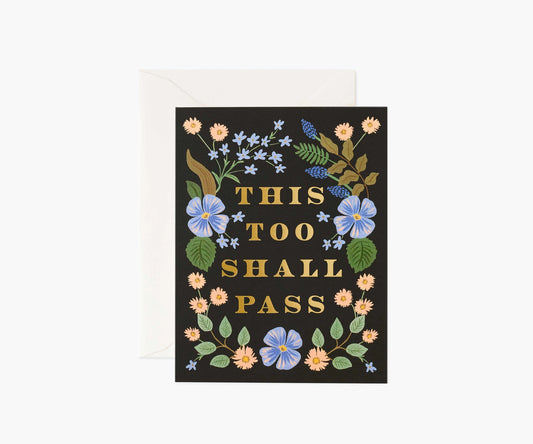 This To Shall Pass Card