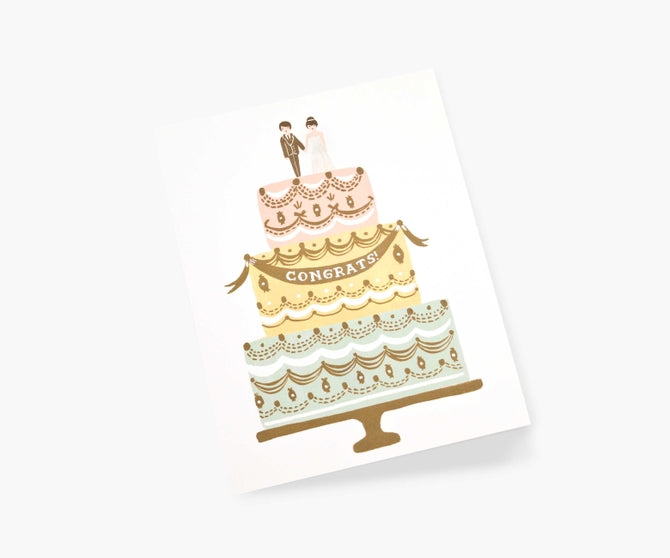 Congrats Wedding Cake Card