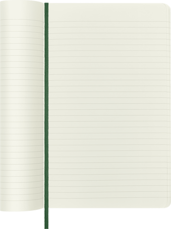 Classic Large Myrtle Green Hard Cover Ruled Notebook