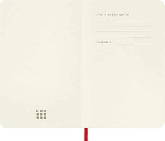 Classic Pocket Red Soft Cover Dot Notebook