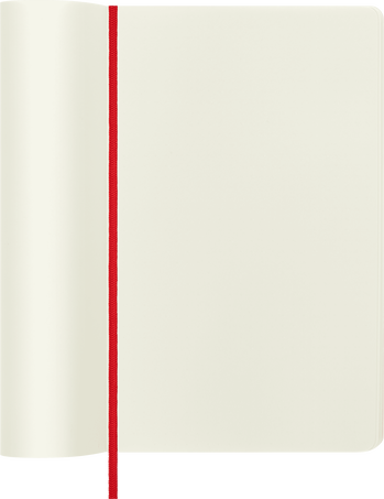 Classic Large Red Soft Cover Plain Notebook