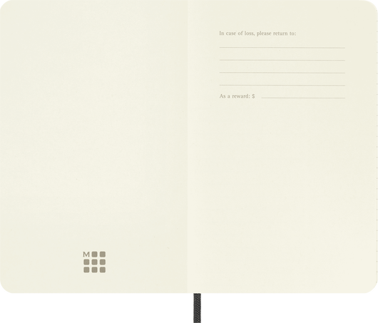 Classic Pocket Black Soft Cover Square Notebook