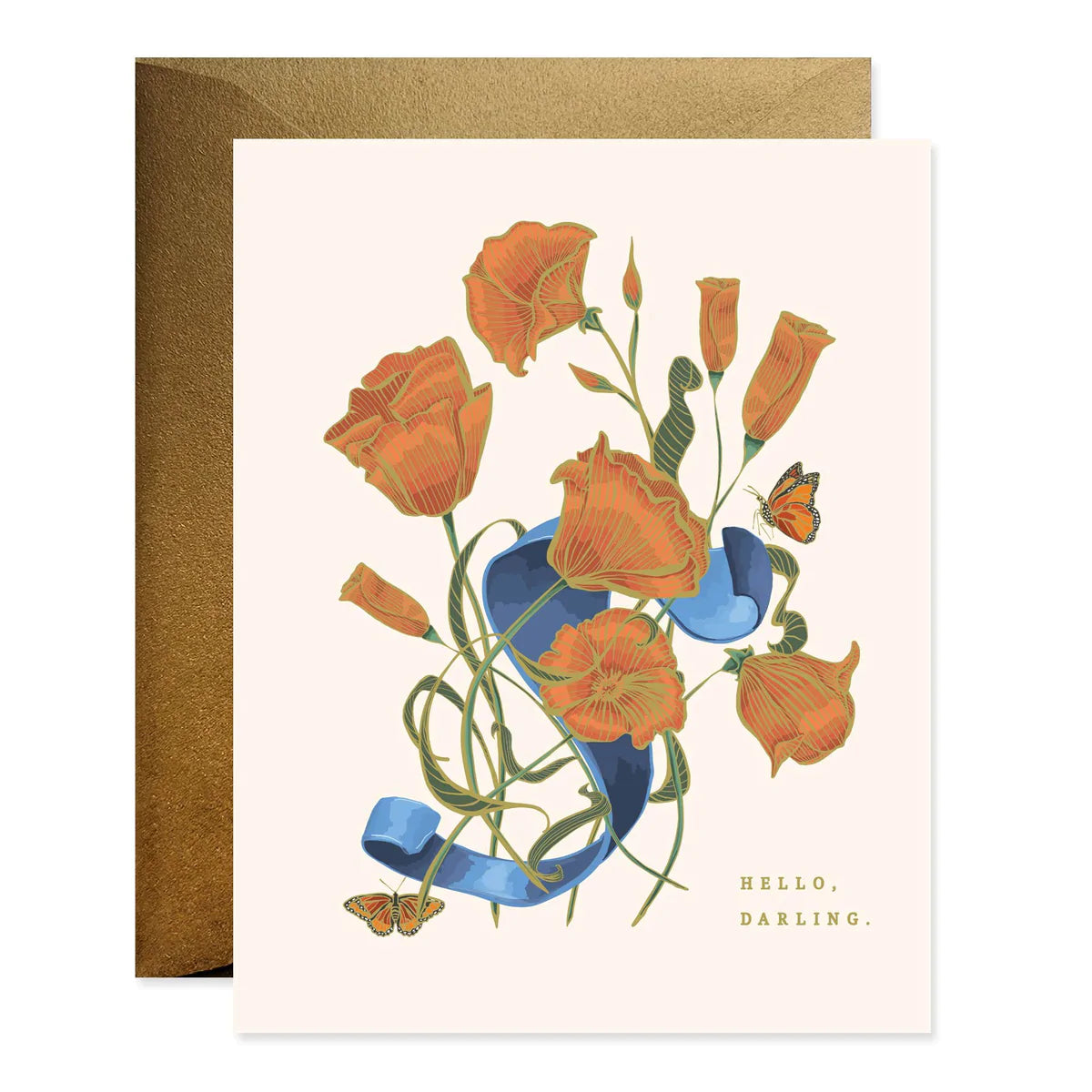 Hello Darling Stationery Card