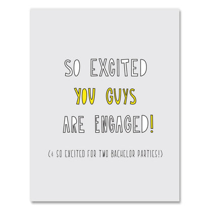 Engaged Guys Card