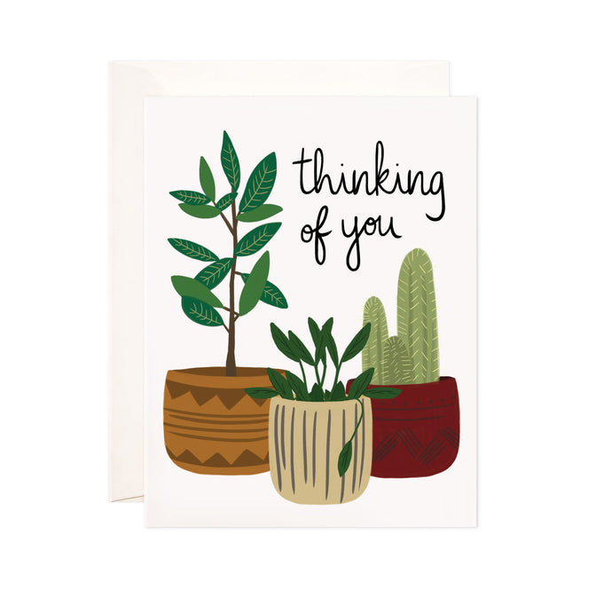 Potted Plants Thinking of You Card