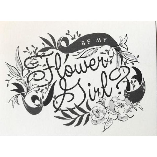 Be My Flower Girl Card