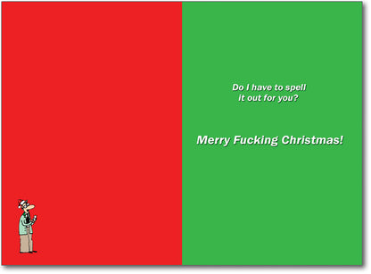 Buy You A Vowel Christmas Card