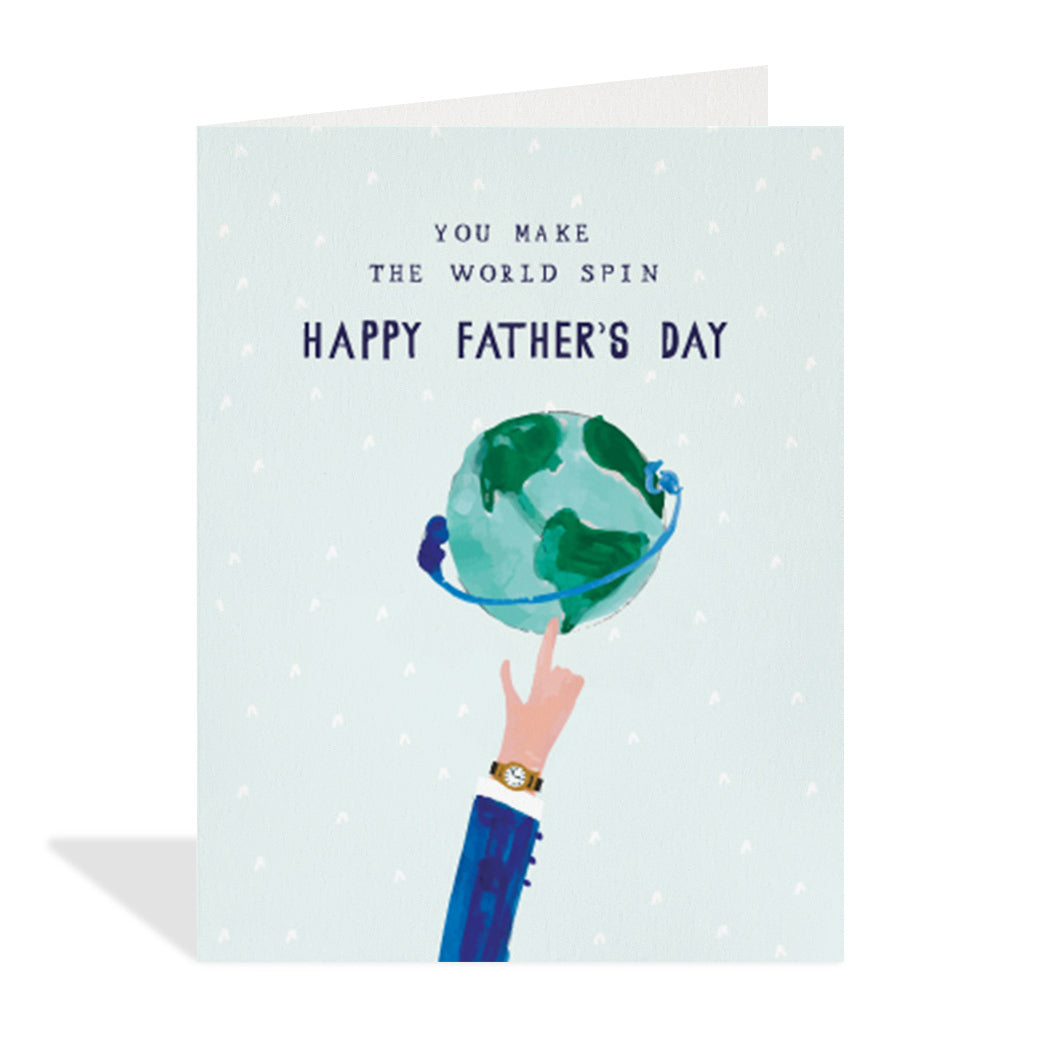 World Spin Father Card