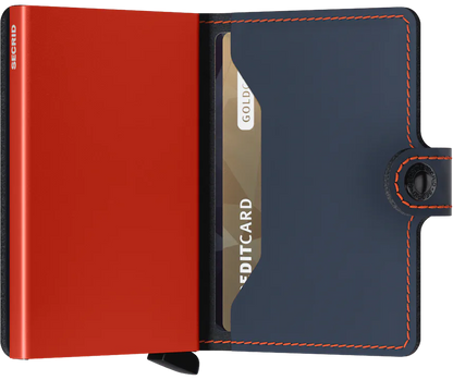 Miniwallet Matte Night Blue & Orange