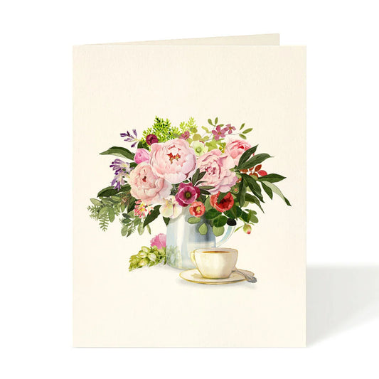 Tea with Flowers Card