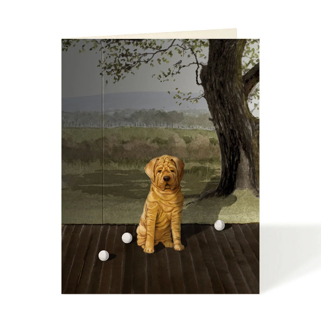 Shar Pei Card