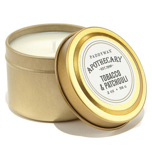 Apothecary Candle Travel Tin Tobacco & Patchouli