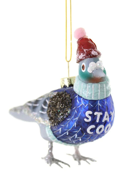 Stay Coo Glass Ornament