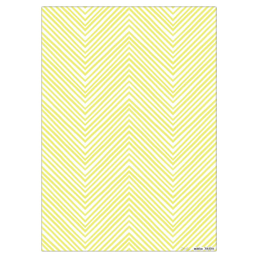 Yellow Neon Chevrons Flat Wrapping Paper