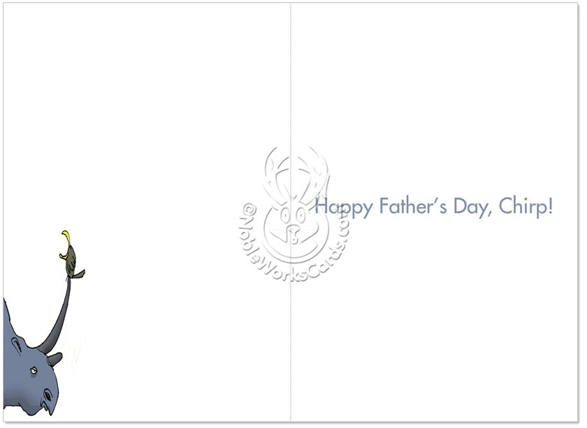 Rhino Ride Father's Day Card