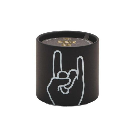 Impressions Candle Rock On Decal Leather & Oakmoss