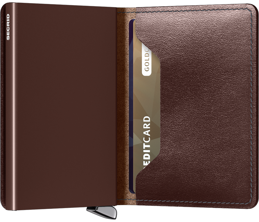 Premium Slimwallet Dusk Dark Brown